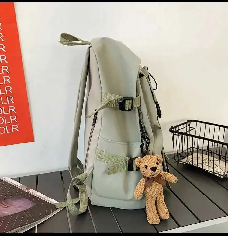 Sac à dos à poches multiples pour hommes, sac de styliste en toile avec boucle, sacs à dos d'ordinateur portable pour adolescents, sacs d'école pour étudiants_voghion.com