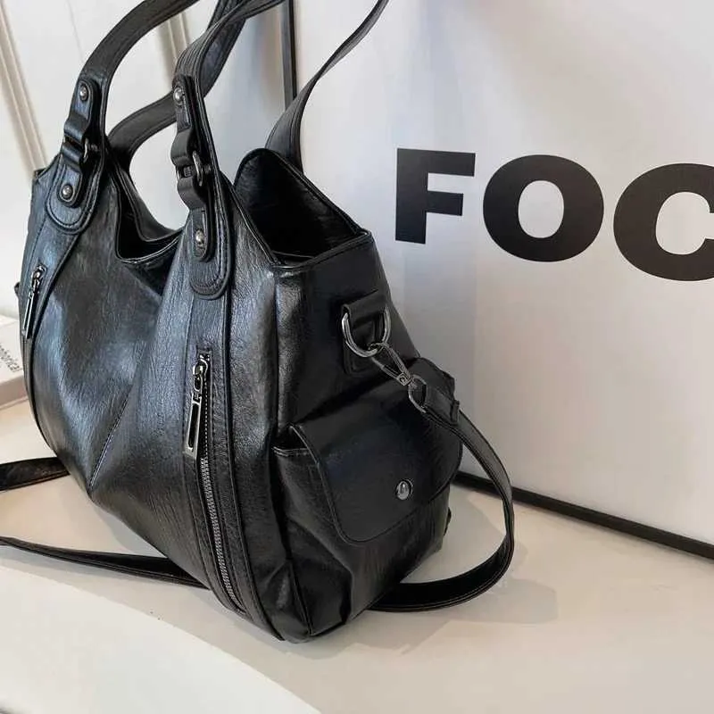 Stylish Women's Shoulder Bag And Handbag Set With Contrast Colour_voghion.com