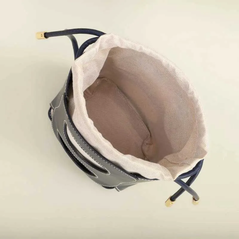 Chic Womens Crossbody Bucket Bag Simple Atmosphere Hollow Design Shoulder Ba241216_voghion.com