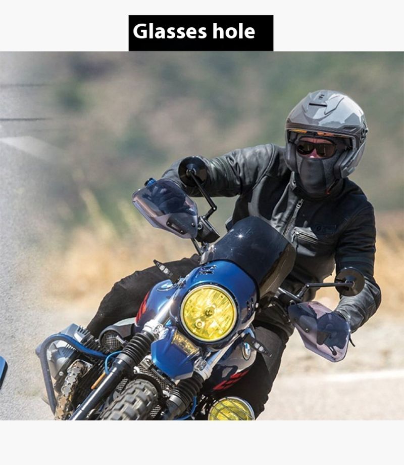 Ice Silk Black Summer Mask voor heren Outdoor motorrijuitrusting Nekbescherming, winddichte zonnebrandcrème Hoofd_voghion.com