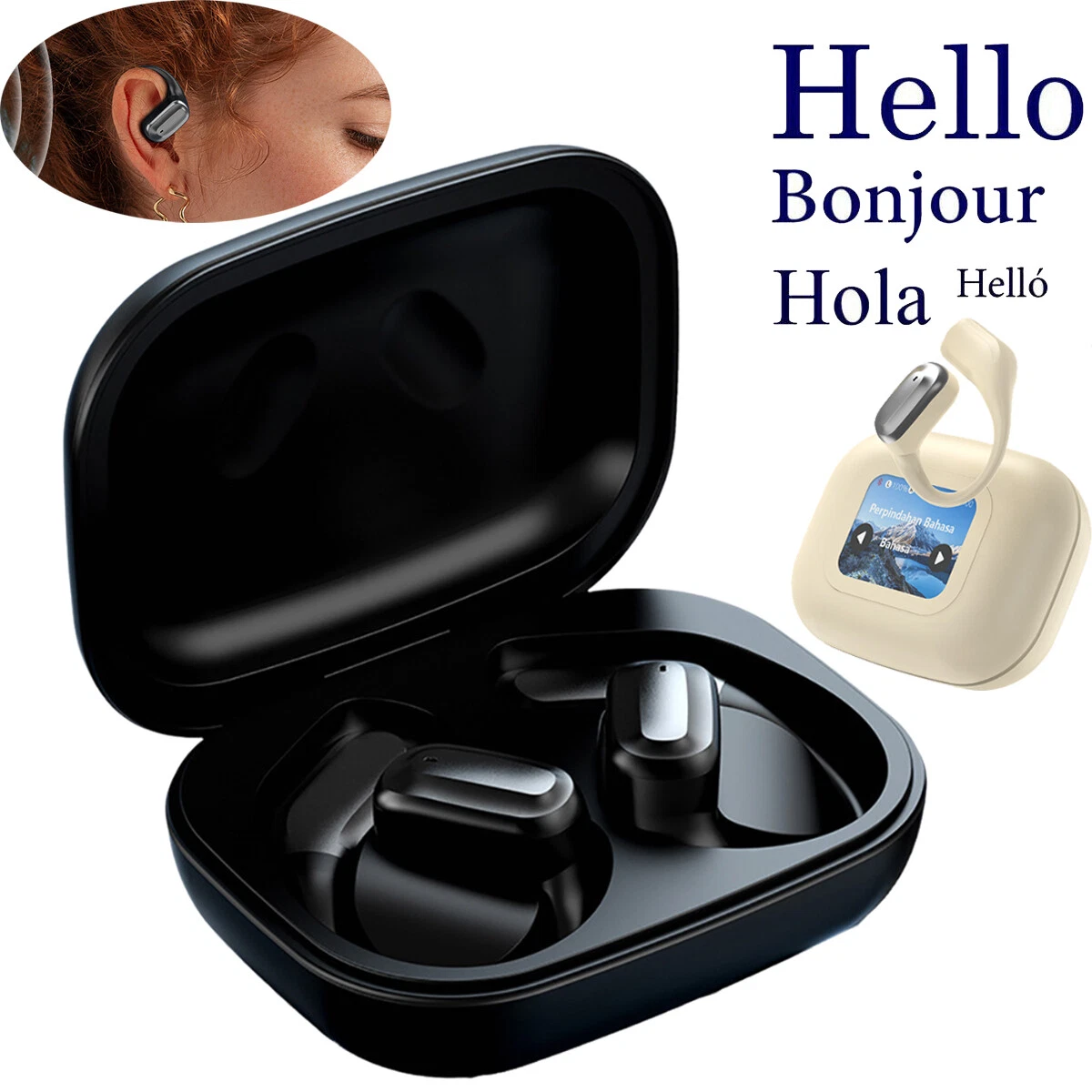 2025 Translator Earbuds, New Vylaras Translation Wireless Bluetooth Earphones_voghion.com