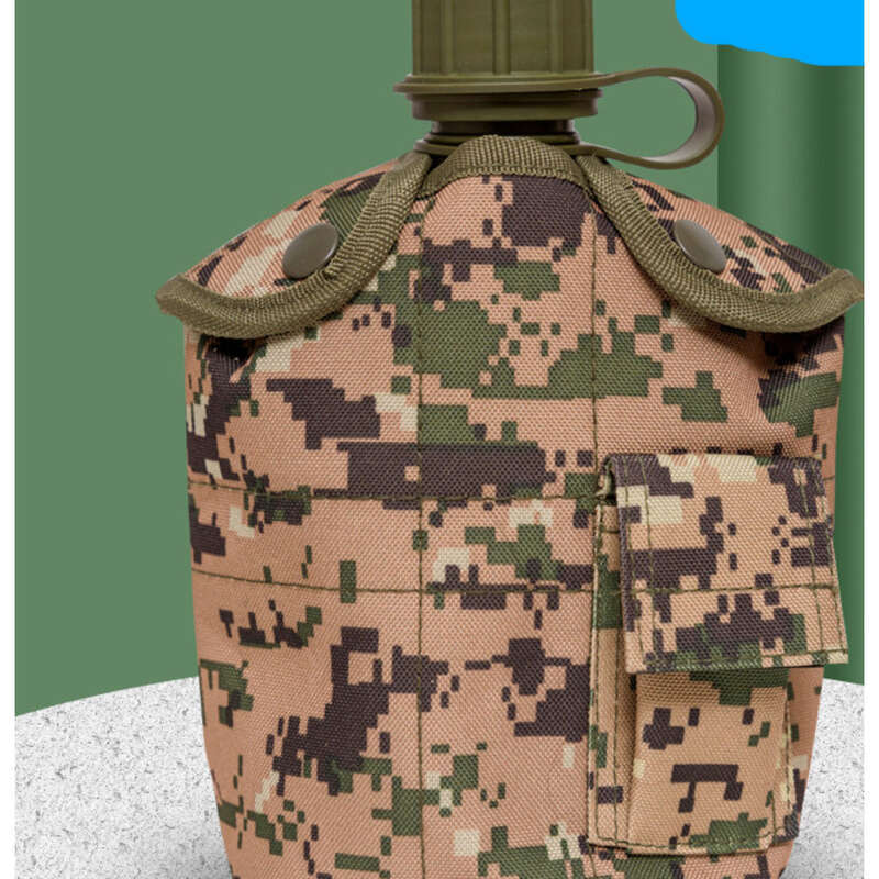 Botella de agua deportiva de entrenamiento militar, portátil, para exteriores, con forma de cruz diagonal, camuflaje, gran capacidad_voghion.com