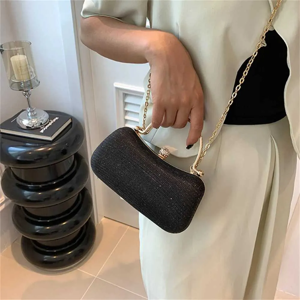 Mini Shoulder Cross 2024 Hit Party Evening Handbag and Wallet Womens Travel Clutch Shining Dinner Bag Y241019_voghion.com