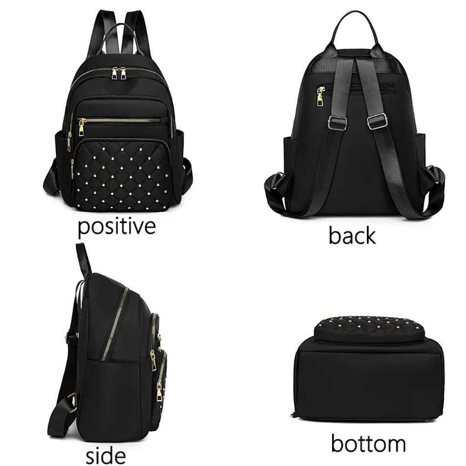 Designer Damen Oxford Rucksack Für Freizeit Und Reise Backpack_voghion.com