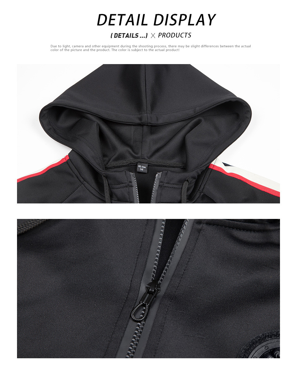 Herrenbekleidung Anzug Herbst und Winter neue Herren große Größe locker lässig Sport zweiteiliger Anzug Herren Strickjacke Lauf mit Kapuze_voghion.com
