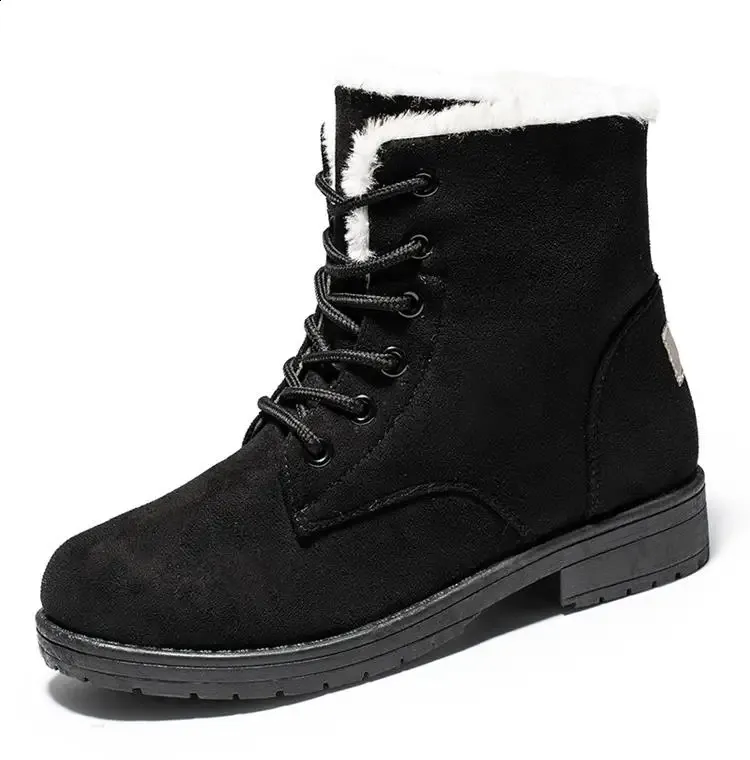 Schneeplüsch-Plattform für Damenmode Warm halten Damenstiefel Flache Botas Mujer Winterschuhe 240830_voghion.com