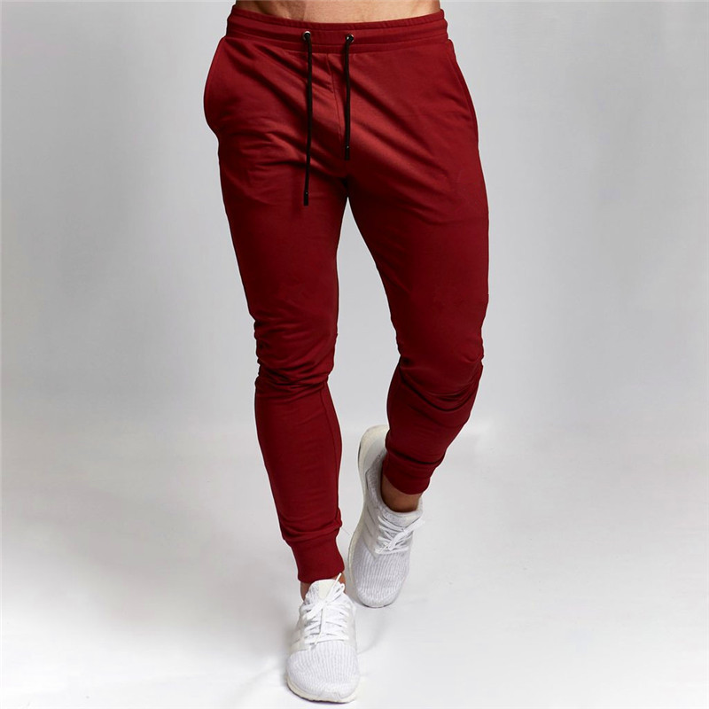 Men's Clothing Men's Sports Trousers Casual Pants Men's Solid Color Versatile Running Training Fitness Sweatpants_voghion.com