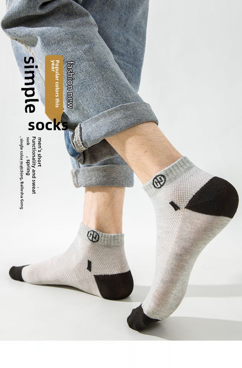 24 Neue dünne, mittelkurze Sport-Socken von Zhuji für Herren, schweißabsorbierend, atmungsaktiv, Netzstoff_voghion.com