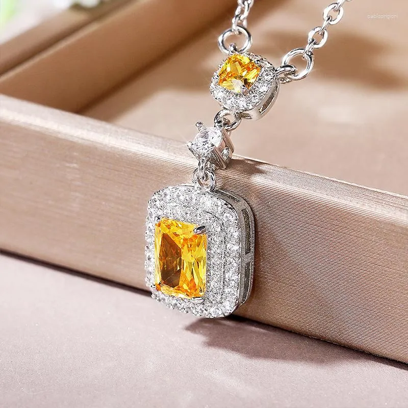 Women's Pendant Necklace With Cubic Zirconia For Women Elegant_voghion.com