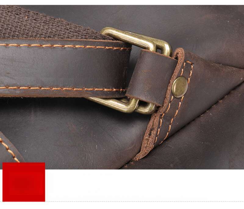 Genuine Leather Running Backpack, Large Cowhide Leather Travel Bag, Men's_voghion.com