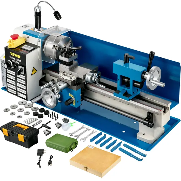 Precision Benchtop Metal Lathe With Digital Display And Chuck_voghion.com