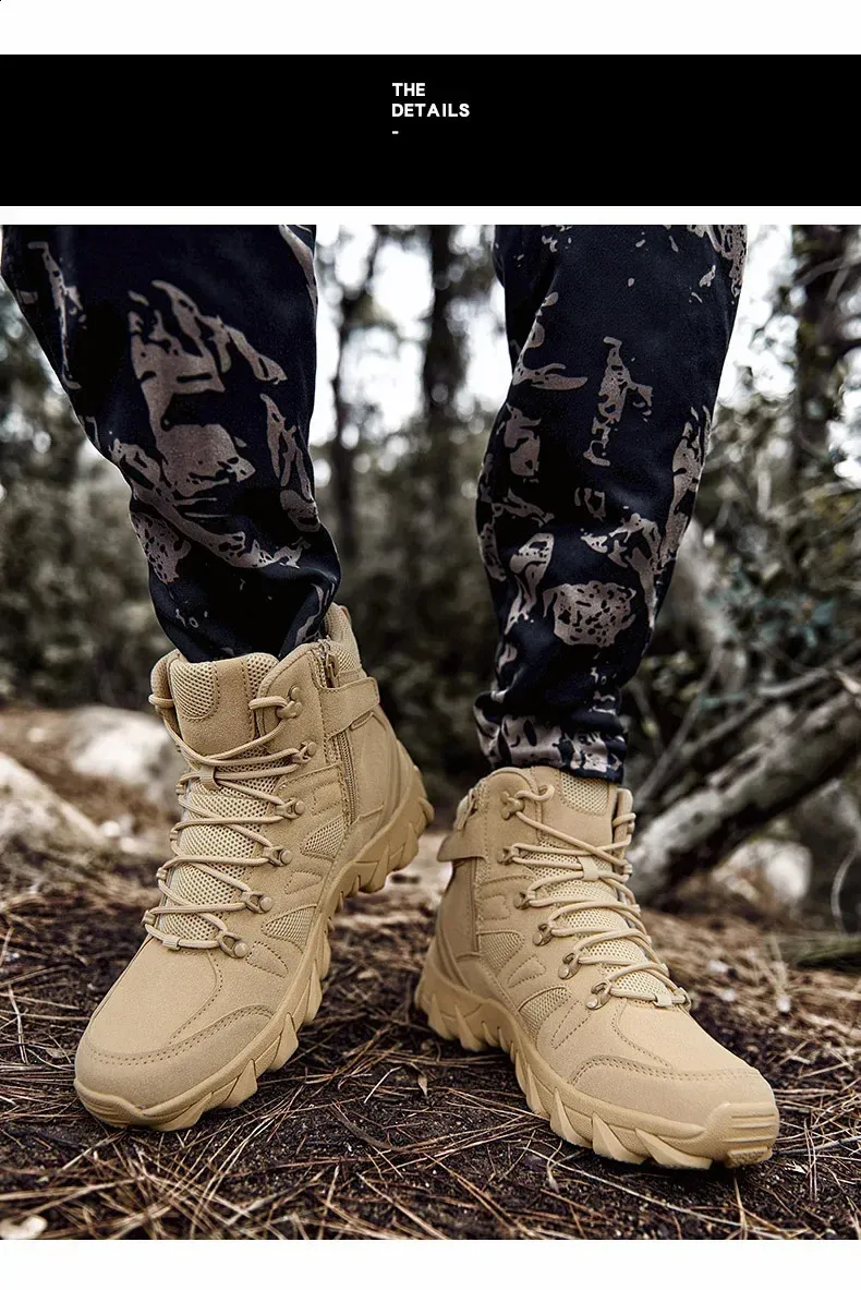 Tactical Combat Training Boots For Hiking And Outdoor Activities_voghion.com