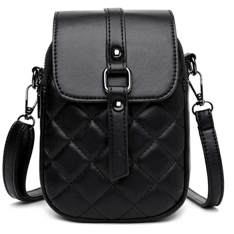 Koreanische Frauen Handy Taschen Mode Rhombus Kette Schulter Kreuz Körper Celhone SG Tasche Crossbody Geldbörse Brieftasche_voghion.com