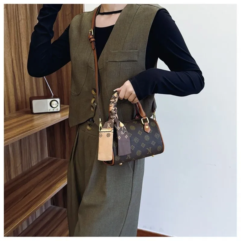 Designer Free Shipping 2025 New Fashionable Temperament Boston High-end Printed Shoulder Crossbody Bag For Womens_voghion.com