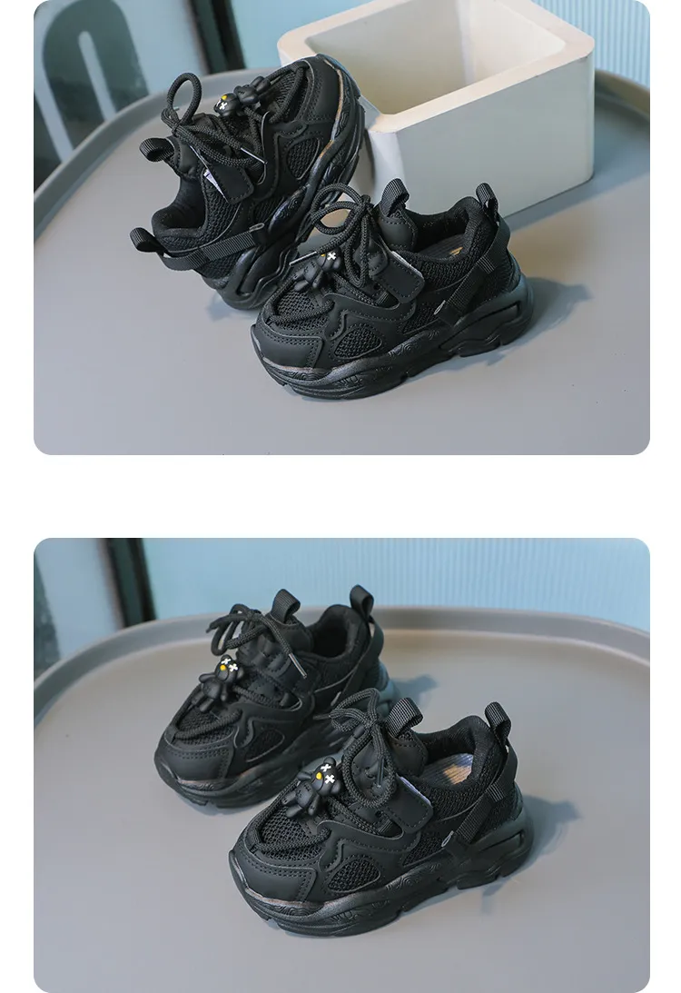 Children kids Casual Shoes Bear Cartoon Sneaker Boy Child Flexible Sneakers Toddler Cutefeet Sport Running Trainers_voghion.com