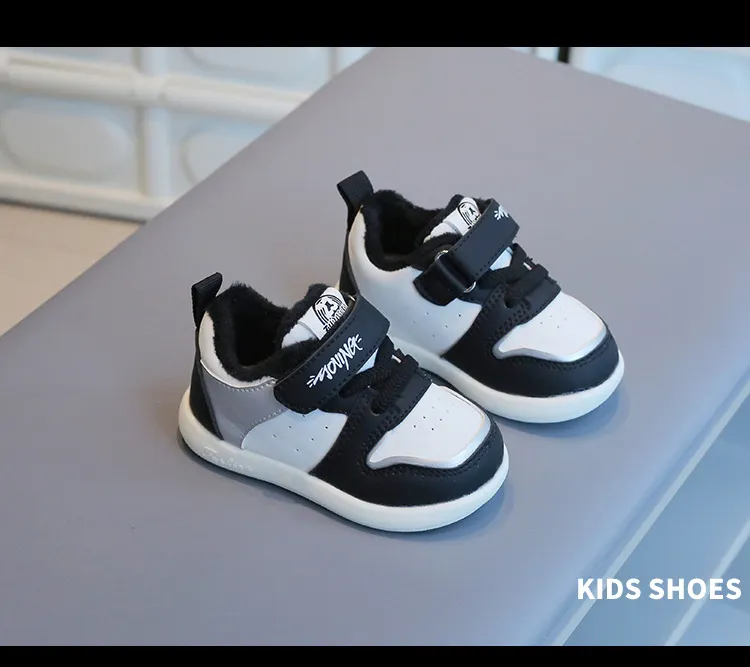 Toddler Shoes Baby Kids Winter Cotton Casual Sneakers Thick Warm Anti-slip First Step Footwear Cutefeet Trainers For_voghion.com
