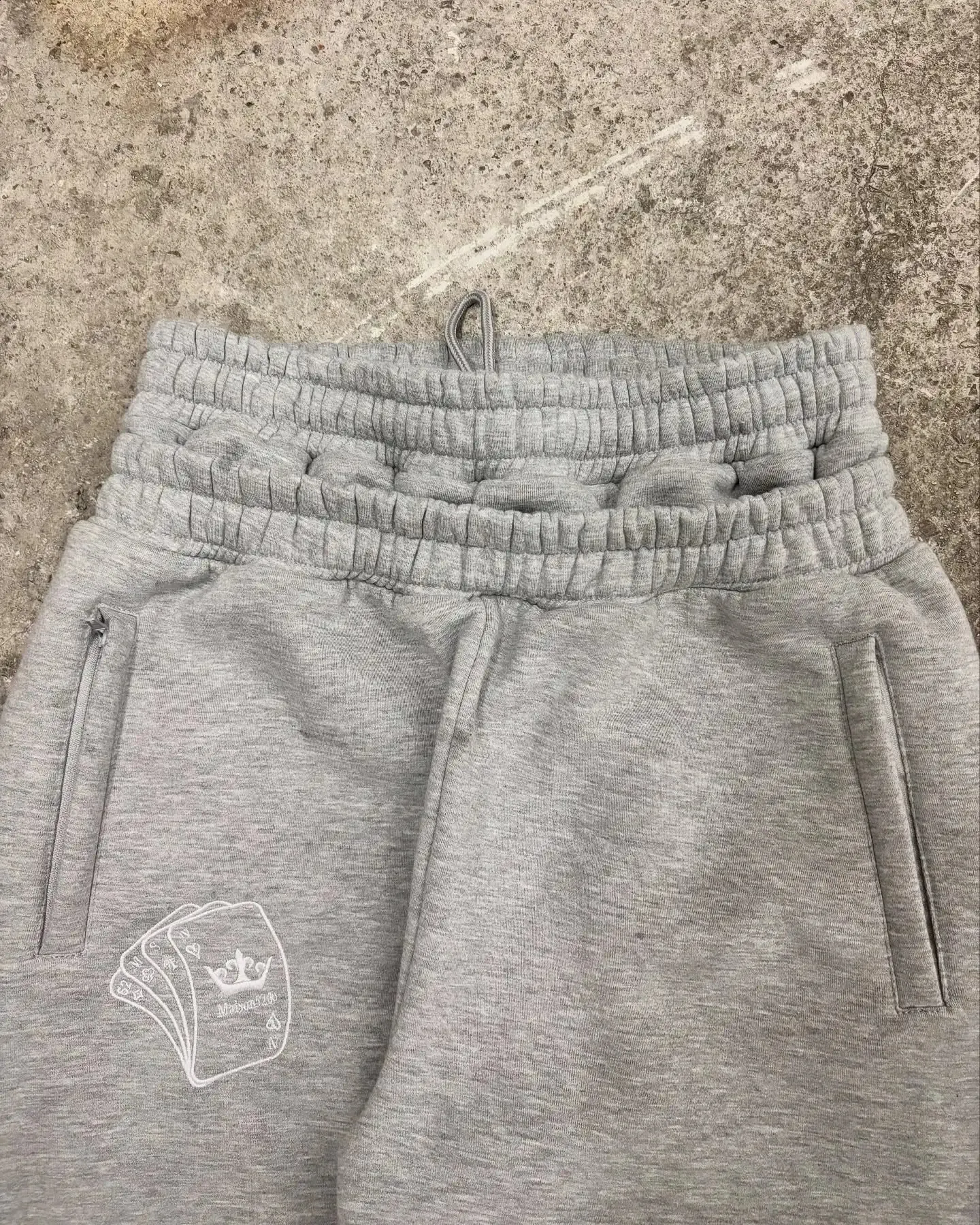 Y2K Retro Men Jogging Pants Double Waist Poker Embroidery Unisex Sweatpants Gothic Hip Hop Streetwear Casual Baggy_voghion.com