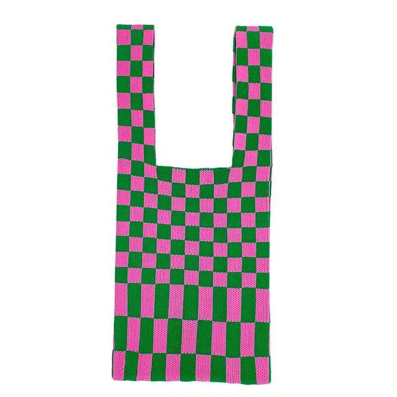 Knitted Wens è una borsa riutilizzabile usata per la spesa, grandi borse ecologiche per la spesa e borse coreane Wans_voghion.com