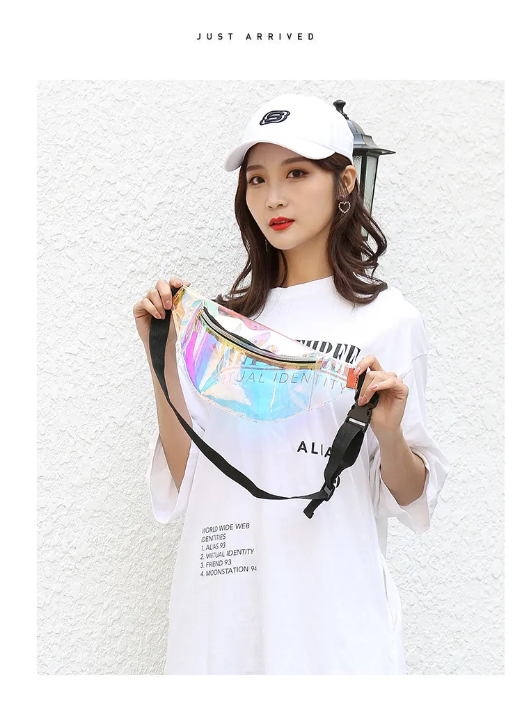 Waist Prsonality Dazzling Lasr Fanny Pack Watrproof Fashion Holographic Chst Bag Cross-Body Pockt Closur Coin_voghion.com