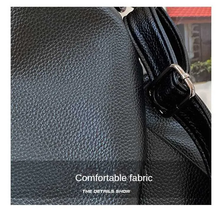 Large black shoulder large homeless shopping solid color high-quality leather cross body handbag womens travel bag_voghion.com