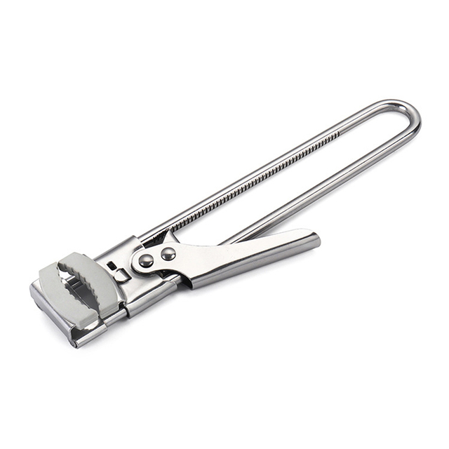 Apriscatole regolabile in acciaio inox per campeggio, picnic, marmellate, tappi per bottiglie, utensili da cucina antiscivolo, salva-sforzo, apriscatole_voghion.com