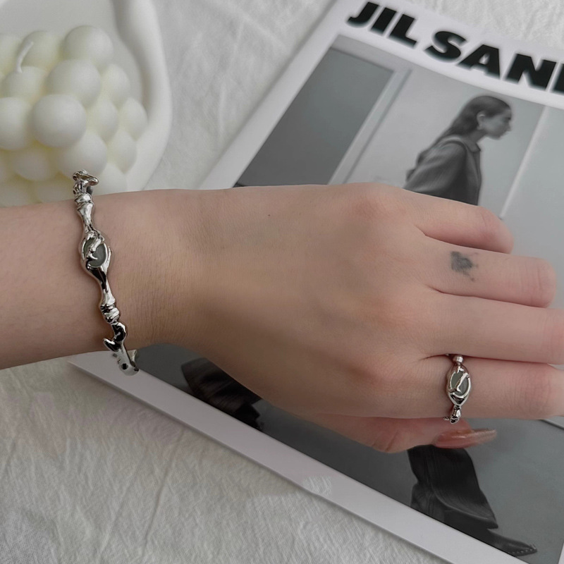 Personalised Jade Bracelet And Index Finger Ring Set For Women_voghion.com