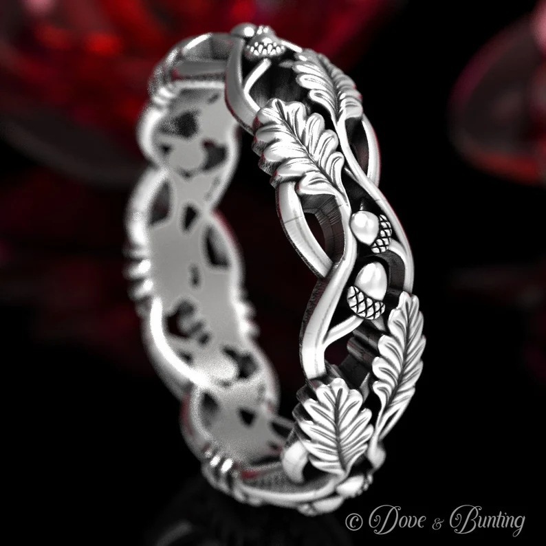 Retro Alloy Ring For Men Creative Thorny Design Literary Style_voghion.com