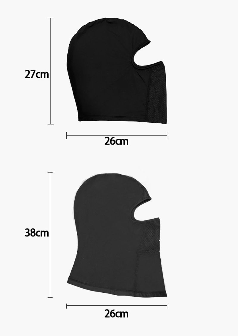 Ice Silk Black Summer Mask voor heren Outdoor motorrijuitrusting Nekbescherming, winddichte zonnebrandcrème Hoofd_voghion.com