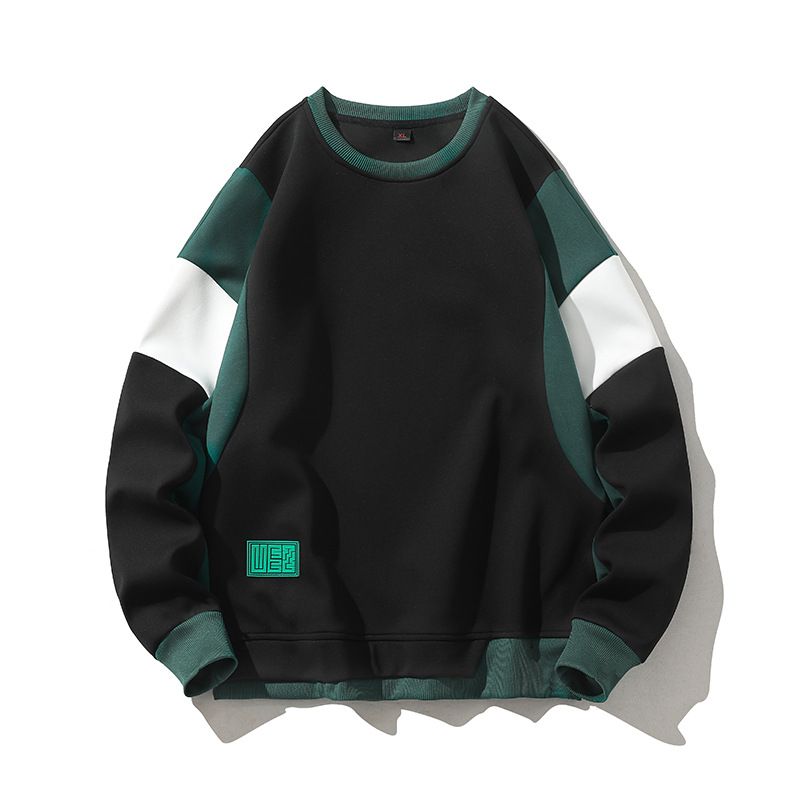 Japanischer und koreanischer trendiger zweiteiliger Rundhals-Hoodie für Herren mit herbstlichem, vielseitigem_voghion.com