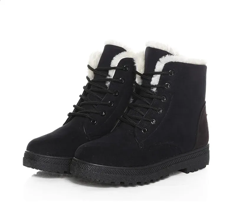 Botas de nieve mujer estilo coreano tendencia invierno_voghion.com