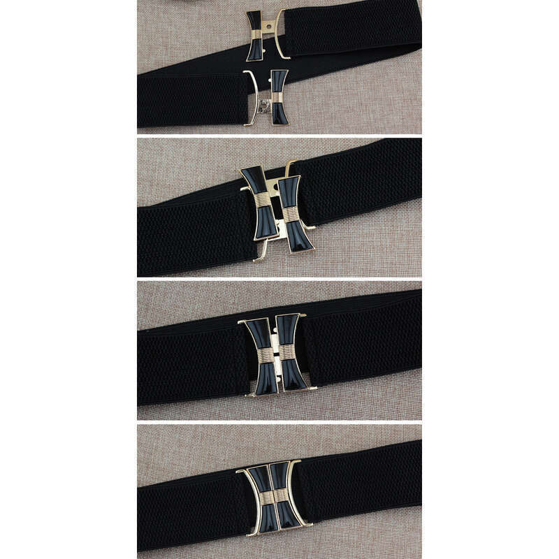 Decorative Bow, Hundred Knot, Waistband, Skirt, Women's Leaf Buckle, Elasticated Waistband, Slim, Elasticated_voghion.com