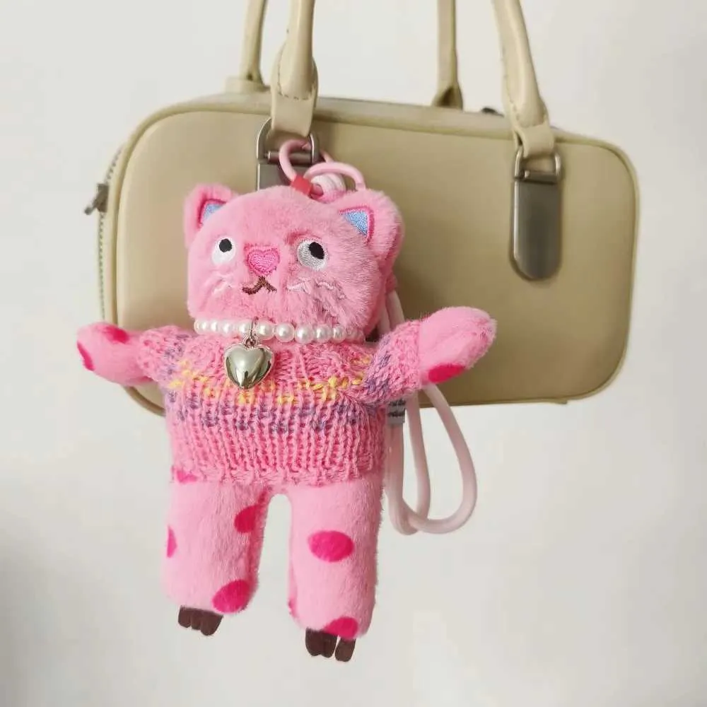 Breloc de pluș cu pisică Kaii de 15 cm, pandantiv pentru chei auto, decorare pentru păpușă și fete, accesorii pentru geantă Y241121_voghion.com