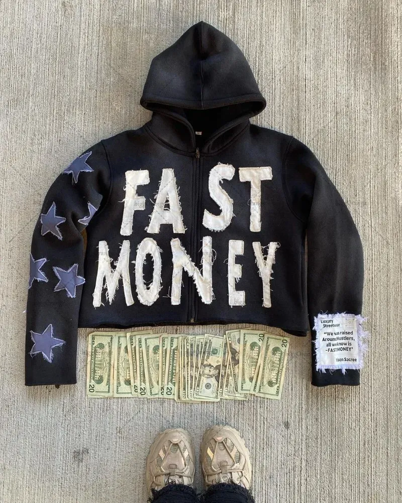 Herren Y2k Casual Retro Gothic Hoodies Europäische und amerikanische Buchstabenstickerei Übergroßer Hoodie Damen Y2K High Street Paarmantel Retro Loose_voghion.com