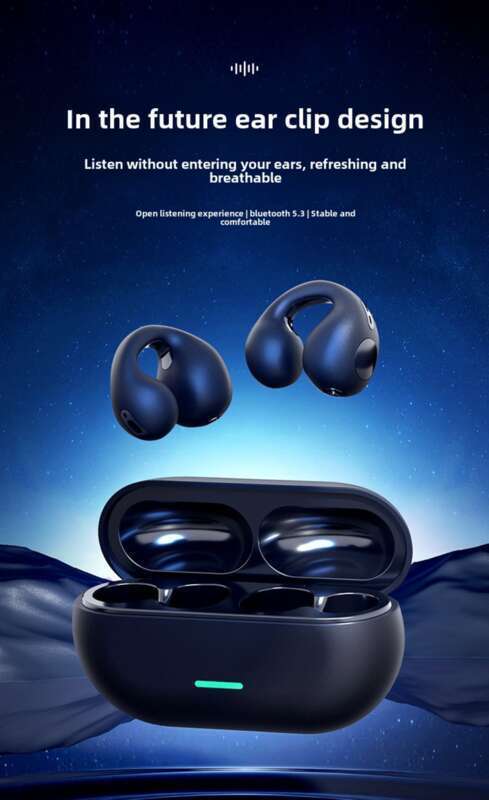 T7500 Bone Conduction Clip Type True Wireless Non In High Sound Quality Sports Ear Hanging Bluetooth Earphones_voghion.com
