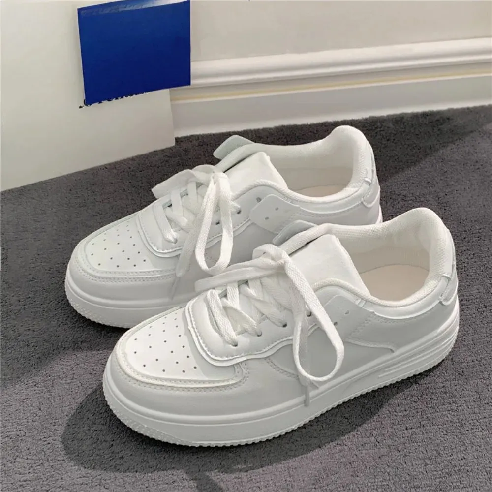 Tennis spring autumn sports board fashionable comfortable colorful and casual college style white shoes for women 241111_voghion.com