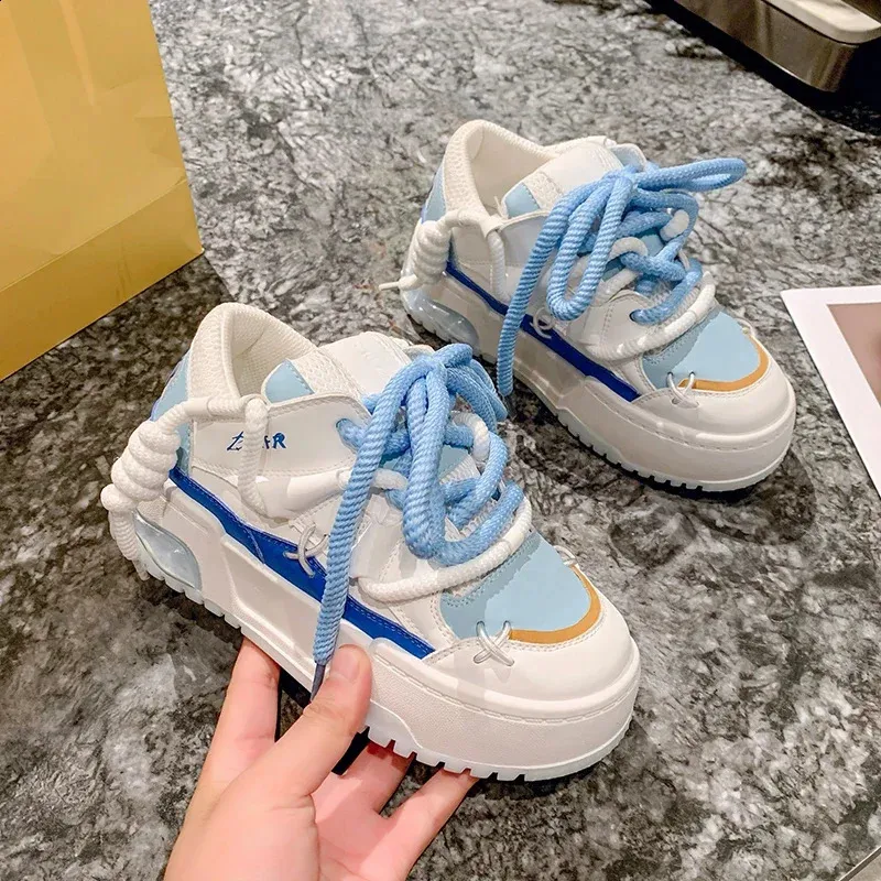 Scarpe sportive donna plateau comode sneaker alla moda casual_voghion.com