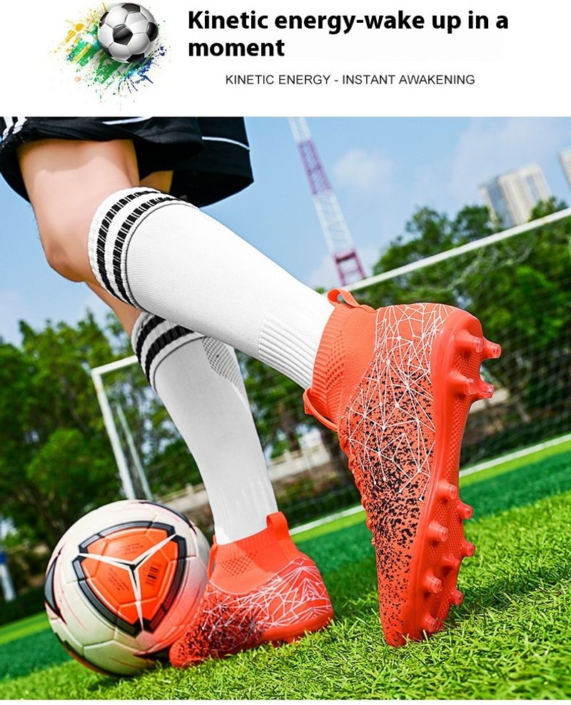 High-Top-Fußballschuhe für Männer und Frauen Modelle mit langen Spikes Jugend Sekundarschüler professionelles_voghion.com