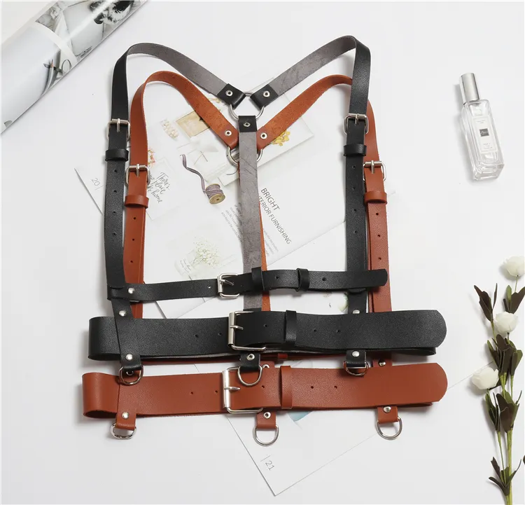 Cinturones Moda Camisa Vestido Correa Cintura Sello Calle Sólido Pu Cuero Ajustable Accesorios de ropa femenina_voghion.com