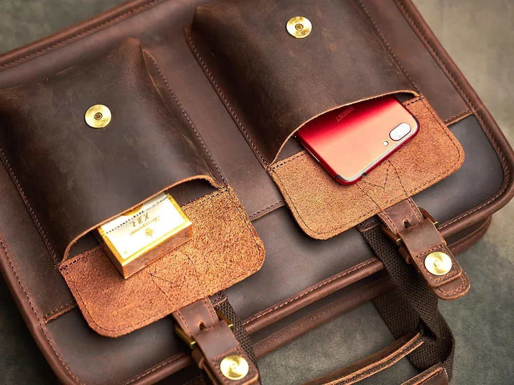 Borsa da uomo in vera pelle vintage, borsa a mano, borsa a tracolla, in pelle di mucca, marrone, moda, per computer portatile_voghion.com