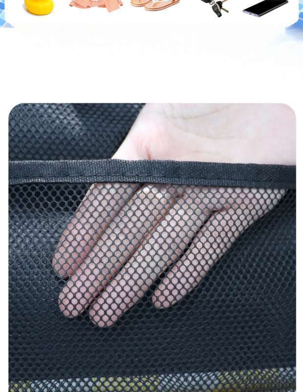Mesh-Handorganizer, große Kapazität, Bade- und Doppelschulter-Mesh-Schwimm-/Strandtasche, tragbar für Reisen und Körperpflege_voghion.com