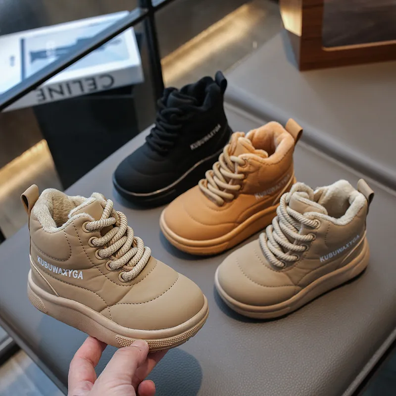 Fashion Children Snow Youth Warm Thick Bottom Girls Cotton Boots Toddler Winter Littlesprouts New Non-slip Boys Casual_voghion.com