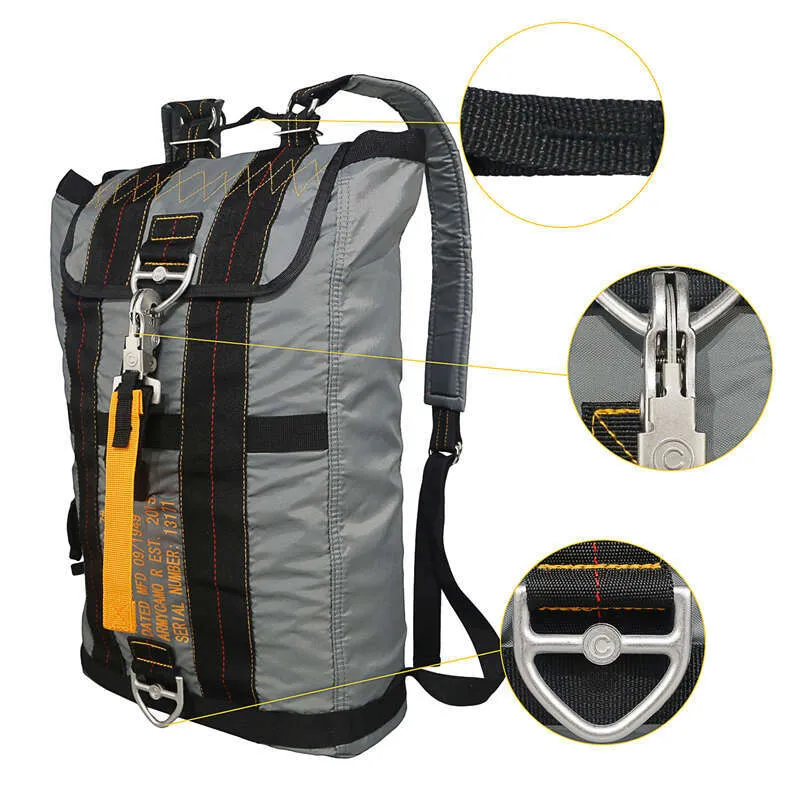 Zaino multiuso resistente, leggero, borsa da paracadute per viaggi di caccia all'aperto, escursioni, scuola, avventure_voghion.com
