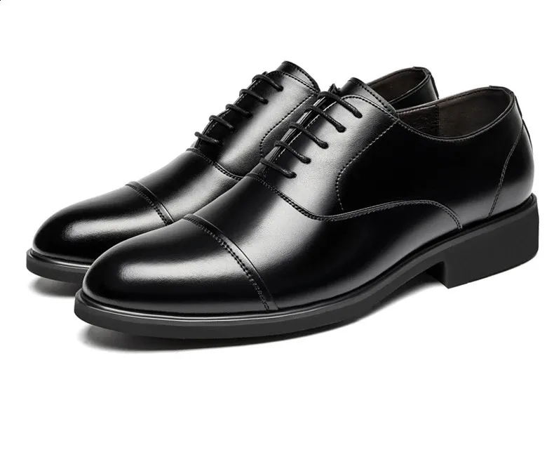 Größer werdende Schuhe für Männer, die größer werden, 6 cm, unsichtbare Einlegesohle für den täglichen Gebrauch, erhöhte Hochzeits-Oxfords für Herren_voghion.com