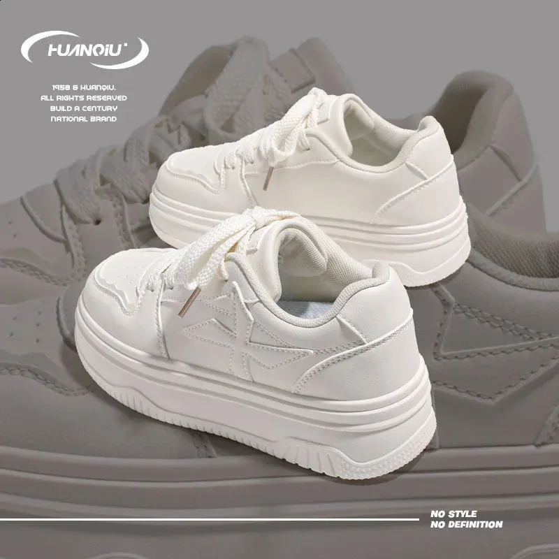 Fashion White Chunky Womens Casual Vulcanized Shoes Platform Sports Running Sho Sneakers for Women Trends 240801_voghion.com