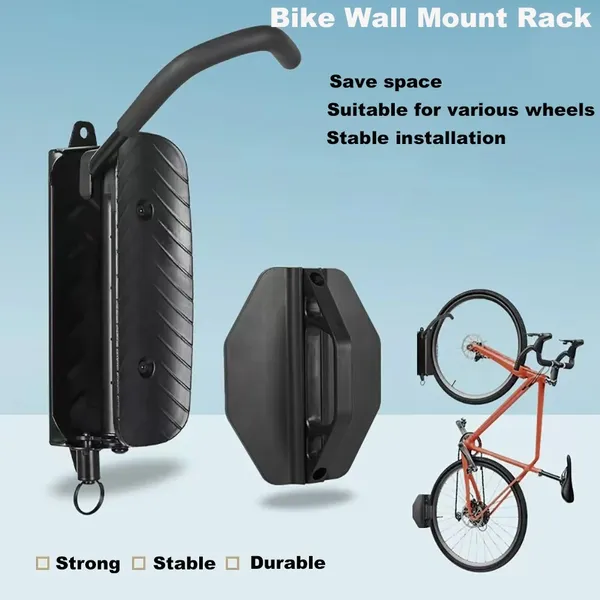 Bike Wall Mount Holder, Rotating Hook Stand For MTB & Road Bikes_voghion.com