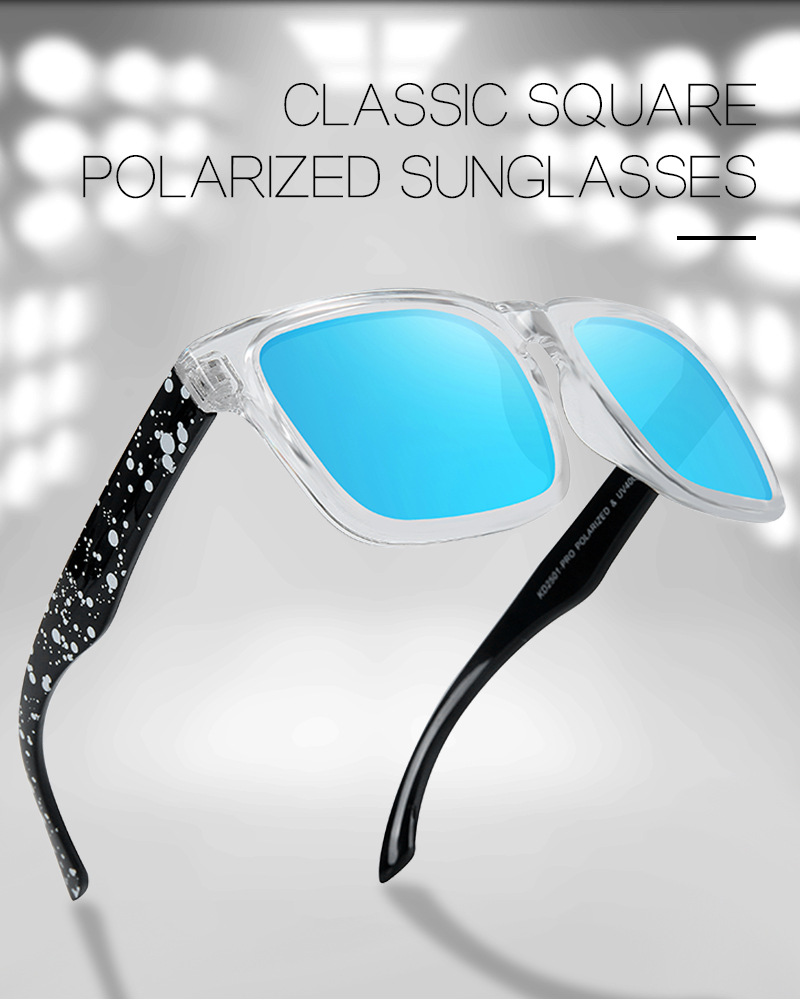 KDEAM Occhiali da sole polarizzati colorati con vera pellicola Occhiali da sole casual con scatola Occhiali alla moda colorati KD2501PRO_voghion.com