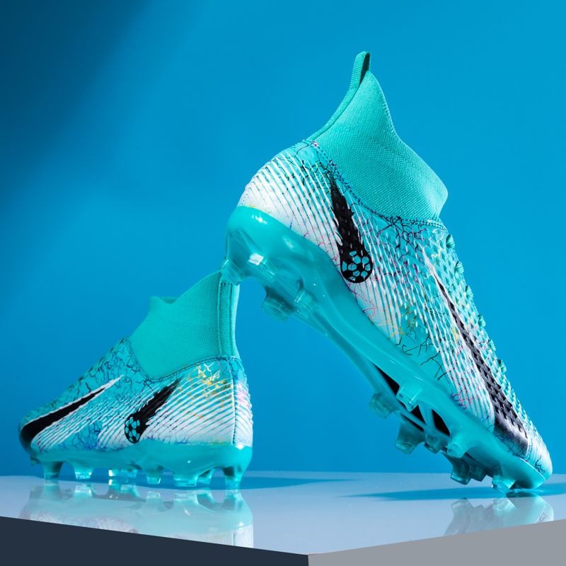 Große High-Top-Fußballschuhe mit langen Spikes 33-46_voghion.com