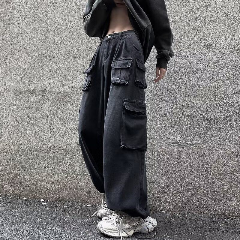 Calça cargo masculina estilo americano estilo vibe, estilo cargo ..._voghion.com