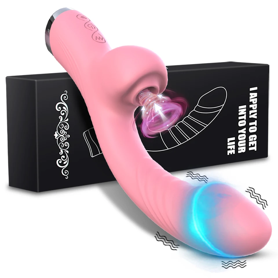 Jouet sexuel vibrant à succion pour femmes, stimulateur clitoridien du point G, gode, masturbateur féminin, vibromasseur, bâton de massage vaginal_voghion.com
