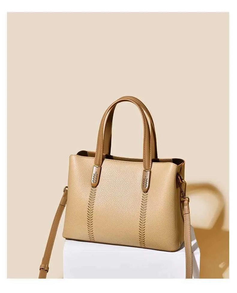 Geantă de mână pentru femei, model solid brodat, ghiozdane, genți crossbody, capacitate mare, rucsac de navetă pentru femei, C241212_voghion.com